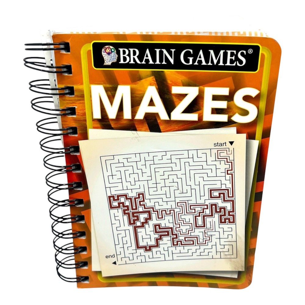 Brain Games Mini Mazes Puzzle Book 2016 Publications International Travel Size