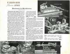 South Bend 9″ Precision Lathes Catalog 9-G: REMASTERED FULL COLOR Manual 36 Pgs!