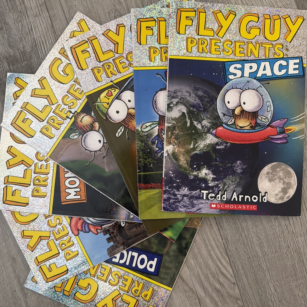 Lot of 7 Fly Guy Presents Readers Children Books by Tedd Arnold Grade 2 Level