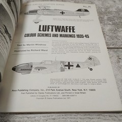 Arco-Aircam Aviation Ser #25, Vol 1: Luftwaffe 1935-45 by Martin Windrow SC 1971