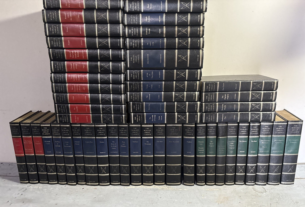 The World’s Great Classics Complete Lot of 50 Hardcover Grolier $0 Shipping!
