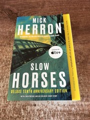 SLOW HORSES #1 (2010) Mick Herron British Spy Thriller Novel Apple TV Series
