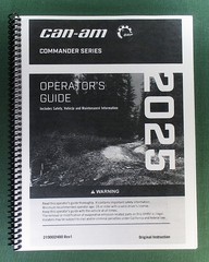 2025 Can-Am Commander XT-P 1000R Owner’s Manual: 254 Pages & Protective Covers!