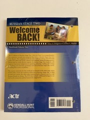 Welcome Back! Russian Stage Two, Workbook Volume Two- Irina A. Dolgova, C Martin