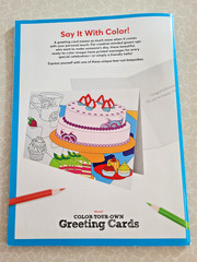 COLOR YOUR OWN GREETING CARDS Create 27 Fun & Festive Cards – Children & Adult