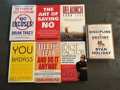Lot Of 7 Popular Self Help Book Ryan Holiday Brian Tracy Jen Sincero Susan Jeffe