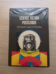 PENGUIN SCIENCE FICTION POSTCARDS 100 BOOK COVERS IN ONE BOX (BRAND NEW) SEALED