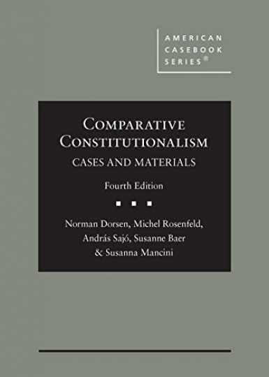 Comparative Constitutionalism: – Hardcover, by Dorsen The; Rosenfeld – Very Good