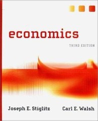 Economics by Carl E. Walsh and Joseph E. Stiglitz (2002, Hardcover)