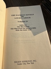 ~”The Sacketts” Volume 4, By Louis L’Amour, HC, Book Club Edition, 1980, VG