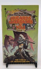Wizards, Warriors and You #1 The Forest of Twisted Dreams R.L. Stine Very Good
