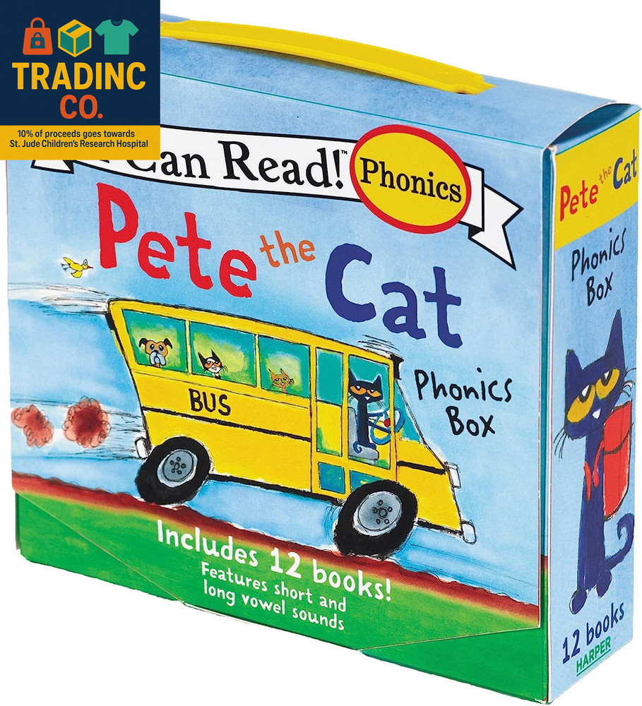 Pete the Cat Phonics Fun: 12 Mini-Books for Early Readers Ages 3-6