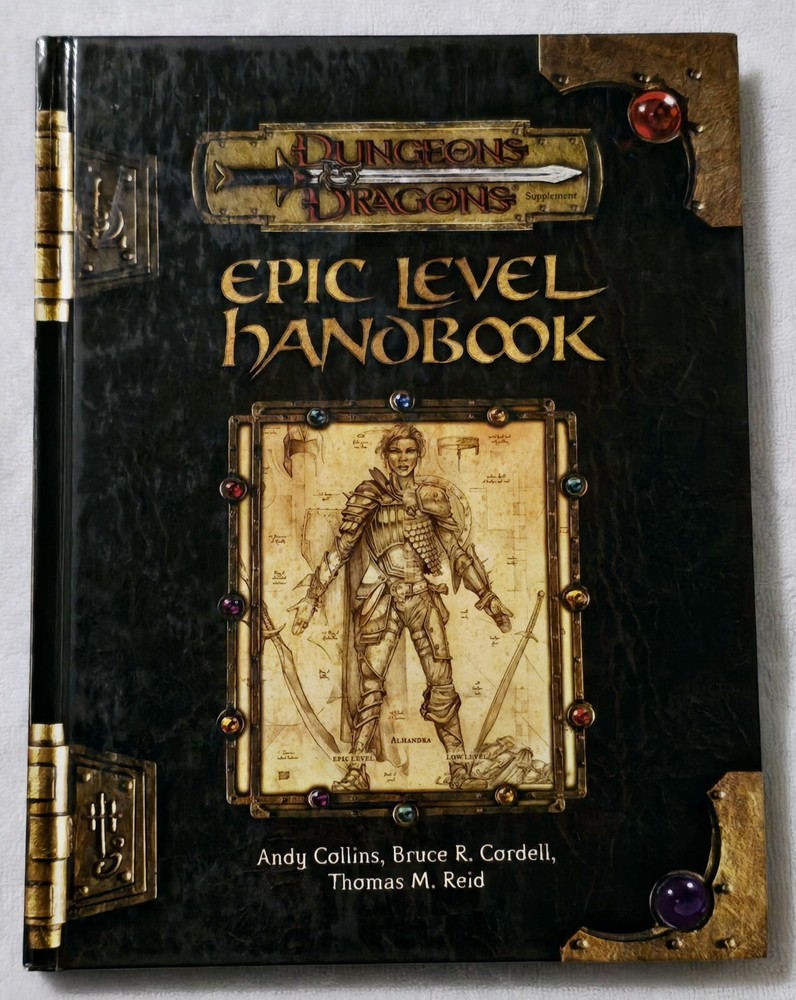 Epic Level Handbook page 319 not fully on Dungeons & Dragons hardcover used book