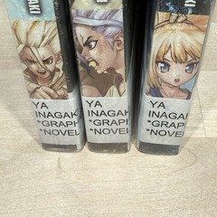 Dr. Stone Manga Volumes 1-3 English Version Laminated Ex-Library EUC
