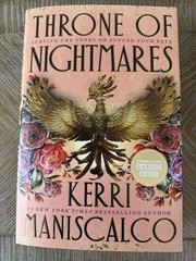 AUTOGRAPHED Throne of Nightmares by Kerri Maniscalco Signs Edition Series 3