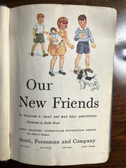 OUR NEW FRIENDS-194647 Hard Bound Dick & Jane Basic Reader-Scott Foresman & Co.