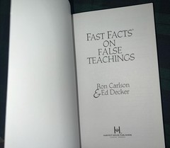 Fast Facts on False Teachings by Ed Decker and Ron Carlson (2003, PB, Used, C1)