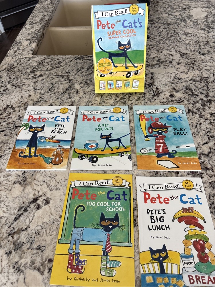 Pete The Cat Super Cool Reading Collection 5 Books Total