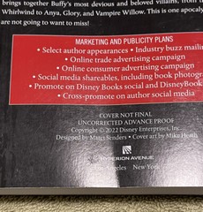SIGNED! Big Bad: A Buffy the Vampire Slayer Novel by Lily Anderson