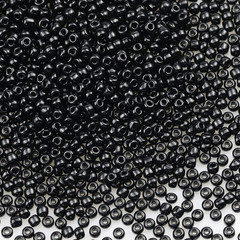 Opaque Black Color 3mm Seed Beads About 3600pcs/100Grams in Bag, 8/0 Glass Craft