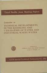 Technical Developments Handling Utilization Water Industrial Waste WaterASTM#273