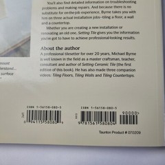 Taunton Setting Tile paperback Michael Byrne revised 1995 home remodeling design
