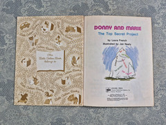 Donny and Marie, The Top Secret Project: Laura French. Little Golden Book. 1977