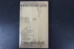When Memory Comes Saul Friedlander 1980 First Discus Printing Memoir Holocaust