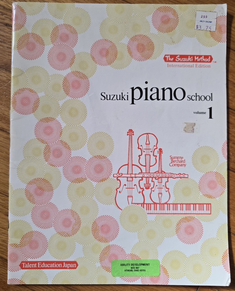 Suzuki Piano School Book 1 New International Edition Beginner Method Alfred