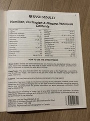 Rand McNally Hamilton Niagara Region Ontario street atlas guide Canada