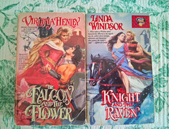 Vintage Historical Romance, 80s/90s, Paperback Book Lot of 2