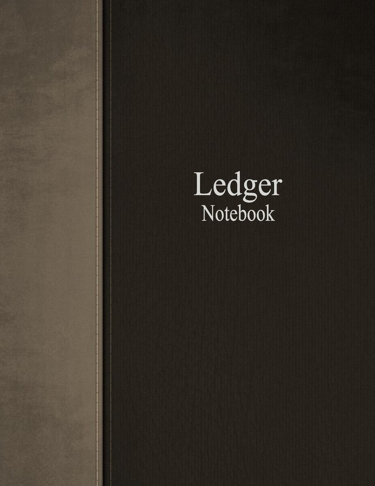 Ledger Notebook: Columnar Ruled Ledger, 3 Columns, 8.5×11 Inches, 100 White