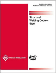 Aws D1. 1/D1. 1M AWS D1. 1/D1. 1M:2020, Structural Welding Code�Steel:2020, Stru