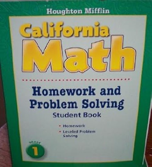 Houghton Mifflin Mathmatics California: Homework And Problem Solv