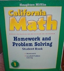 Houghton Mifflin Mathmatics California: Homework And Problem Solv
