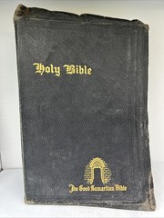 1941 HOLY BIBLE “The Good Samaritan” Illuminated King James Version Indexed