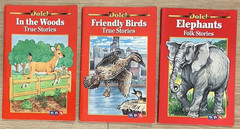 Dolch LOT of 3 Books: Friendly Birds, Elephants, In the Woods True/Folk Stories