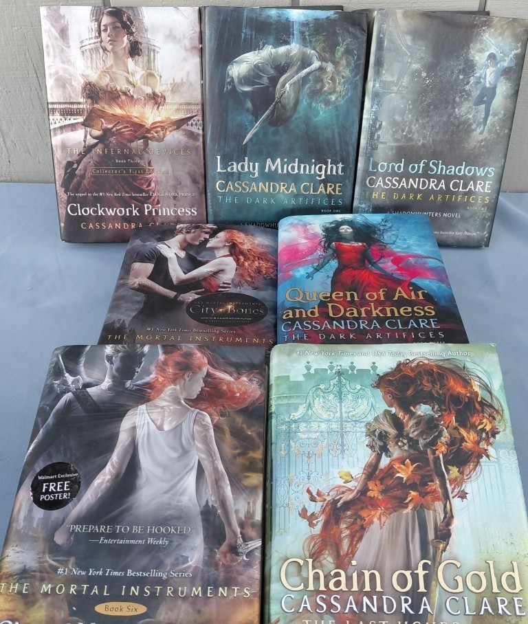 (7) CASSANDRA CLARE HC/COLOR DJ SHADOWHUNTER MORTAL INSTRUMENTS INTERNAL DEVICES