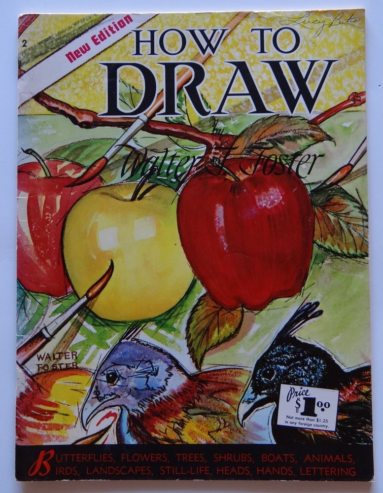 HOW TO DRAW (New Edition): Butterflies, Flowers, Trees, Shrubs, Boats, Anima…