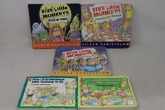 Lot of 5 Little Monkey Books by Eileen Christelow – Board Book