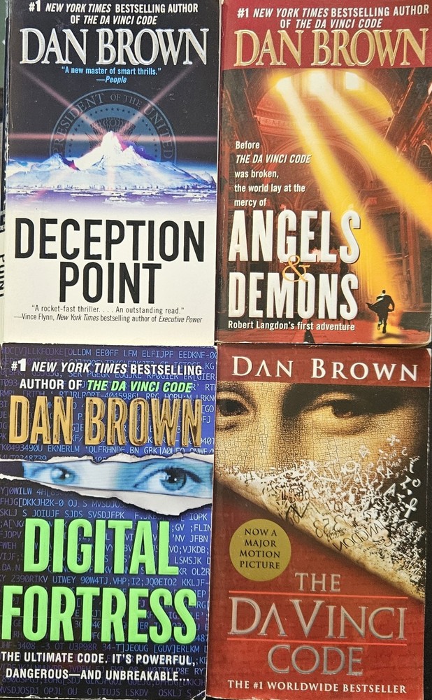Dan Brown Robert Langdon Paperback Books – YOU CHOOSE Lot – BUY 3 GET 1 FREE