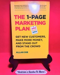 The 1-Page Marketing Plan Allan Dib 2018 Paperback Business/Finance VG