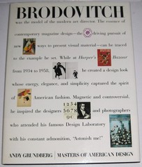 Brodovitch hardback design book 9.25 in. X 12.25, mint condition