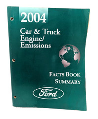 2004 Ford Car Truck Engine Emissions Facts Book Summary Manual Mustang F Series+