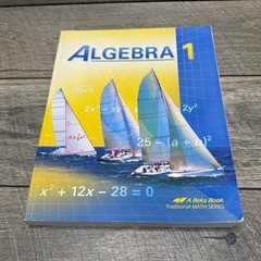 Abeka Algebra 1 Math Text 2015 First Edition
