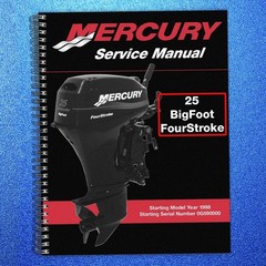 MERCURY 25 BigFoot FourStroke Outboard Service Manual 1998, FOLDOUTS