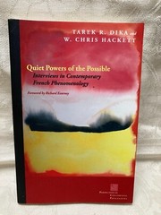 Book Quiet Powers of the Possible by Tarek R. Dika & W. Chris Hackett 2016