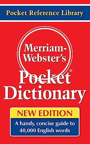 Merriam-Webster’s Pocket Dictionary, Newest Edition, (Flexi Paperback) (Pock…