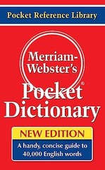 Merriam-Webster’s Pocket Dictionary, Newest Edition, (Flexi Paperback) (Pock…