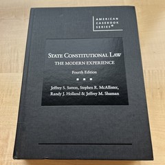 State Constitutional Law by Sutton Jeffrey; McAllister – West Academics